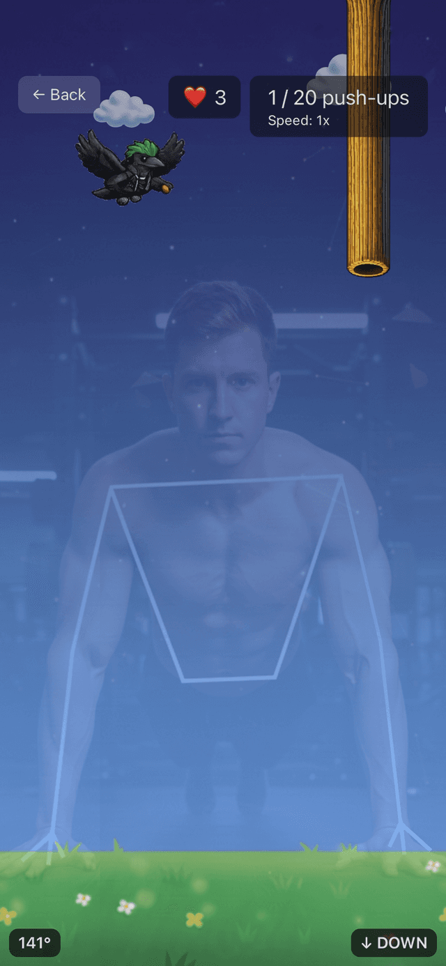 Push Arena App Screenshot 1 - Workout Tracking