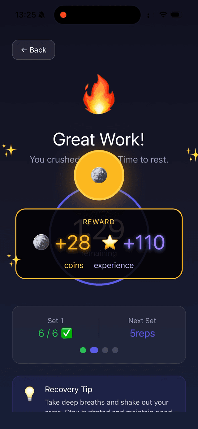 Push Arena App Screenshot 4 - Workout Tracking