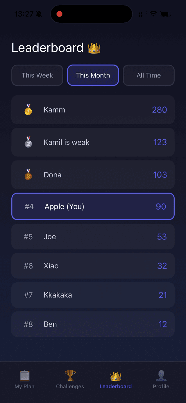 Push Arena App Screenshot 7 - Workout Tracking